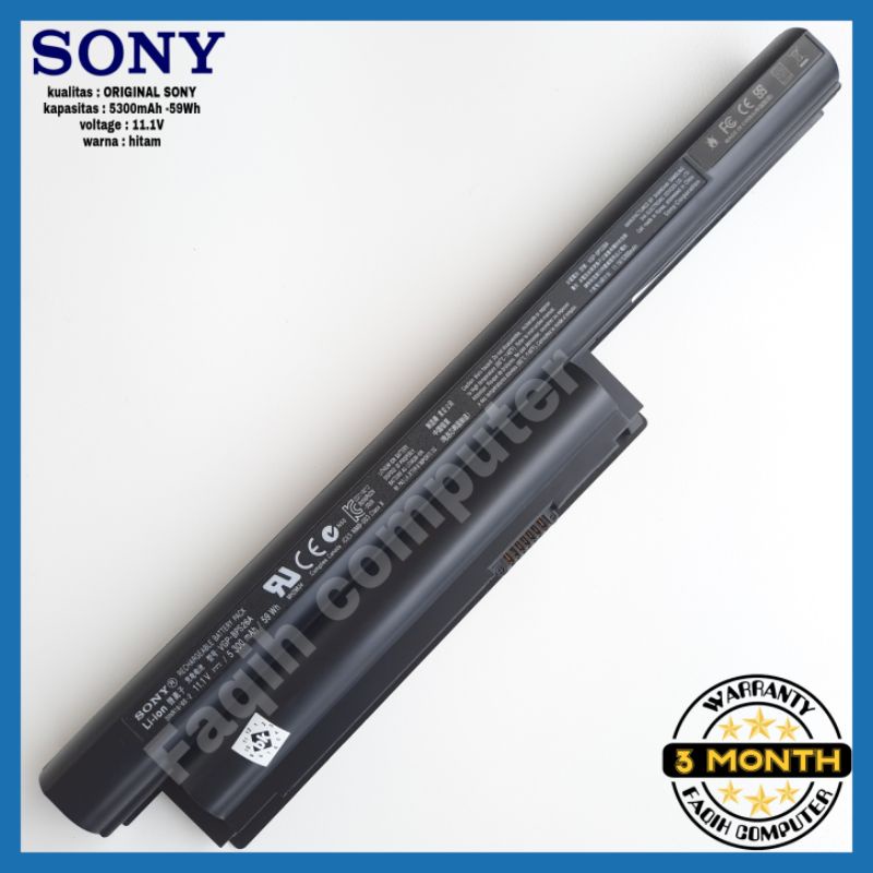 Baterai Batre Original Laptop SONY VAIO C CA CB EG EH EJ EL Series VGP-BPL26 VGP-BPS26 VGP-BPS26A