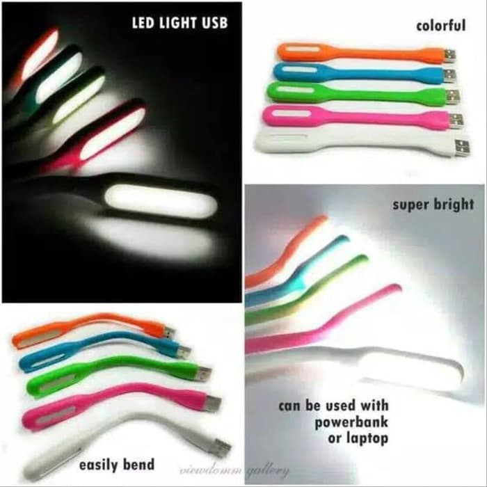 led light usb - lampu led elastis - lampu baca model sikat gigi ACC