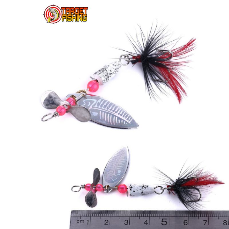 RAYAP LURE Spinner Micro - Umpan Casting Nila, Red Devil, Hampala