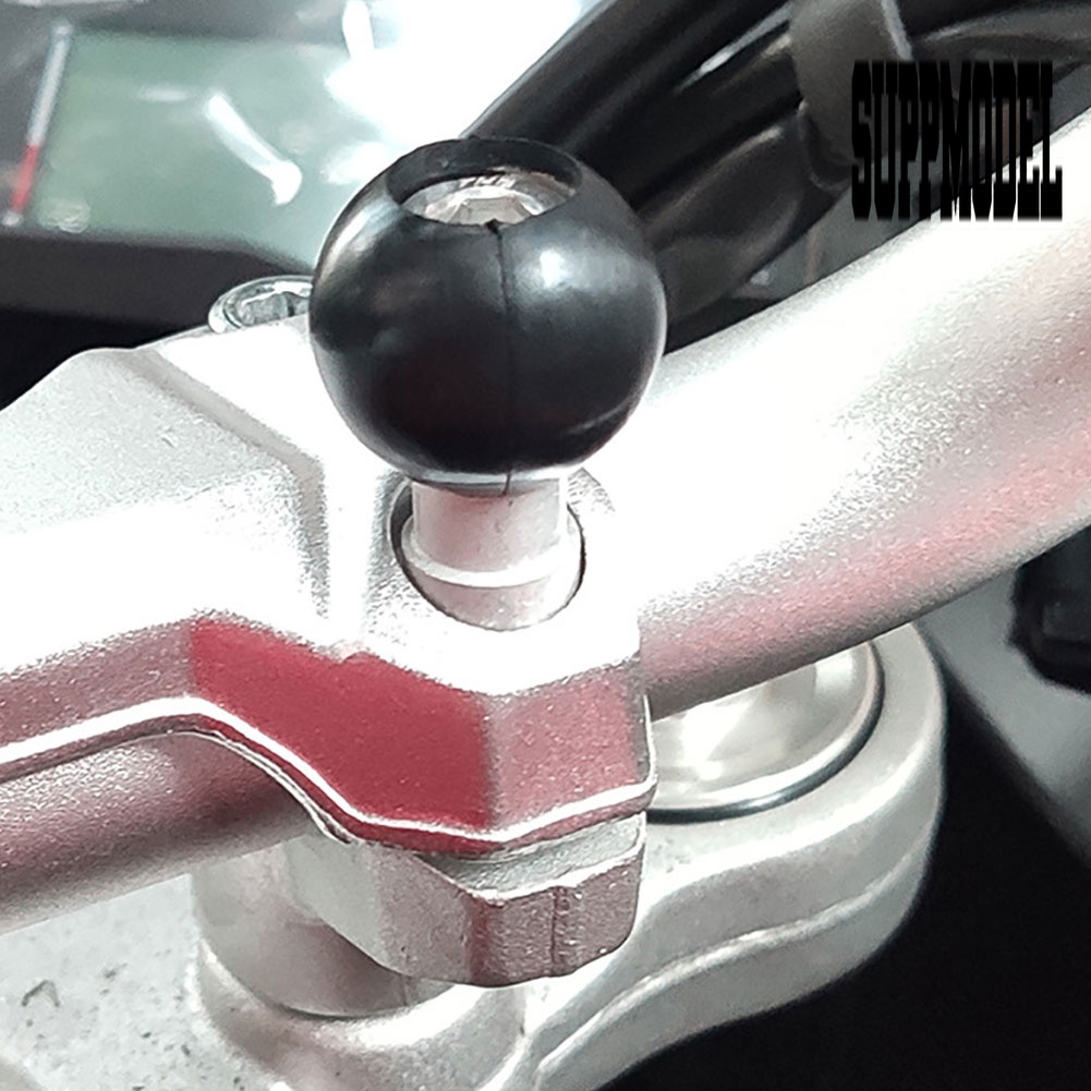 &lt; Car Holder &gt; Klem Bola Mount Stang Motor / Skuter Dengan Sekrup M8