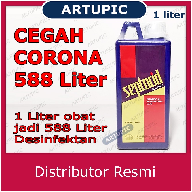 Septocid 1 liter Desinfektan Kandang Peternakan Basmi Virus Bakteri Jamur Kuman Ecoli CRD Coryza Gum