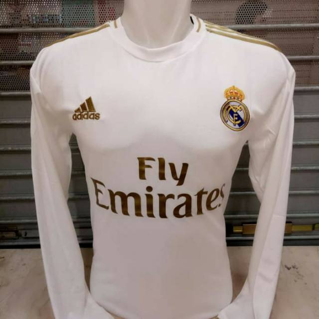 JERSEY LONG SLEEVE REAL MADRID HOME 2019/2020 GRADE ORI