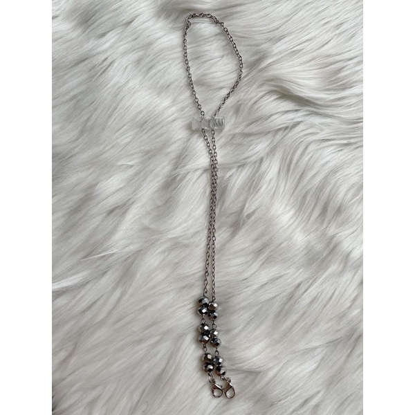 STRAP KONEKTOR CRYSTAL SILVER HOMEMADE