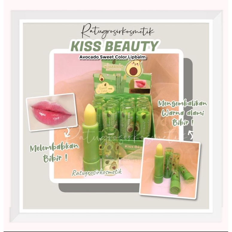 [PER BOX] LIP BALM KISS BEAUTY AVOCADO NO.2955-03