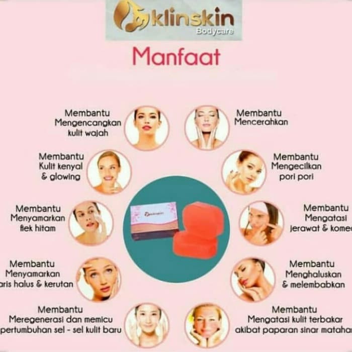 BEAUTY SOAP KLIN SKIN SABUN KLINSKIN PEMUTIH WAJAH &amp; BADAN ORIGINAL