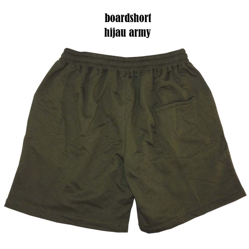 boardshort/boxer/pria/wanita/unisex/hijauarmy