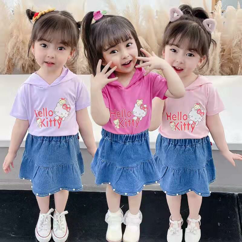 #A043# SETELAN ROK JEANS ANAK CEWEK/PEREMPUAN IMPORT 1-4 TAHUN/ BAJU ANAK CEWEK/PEREMPUAN/IMPORT/FAS