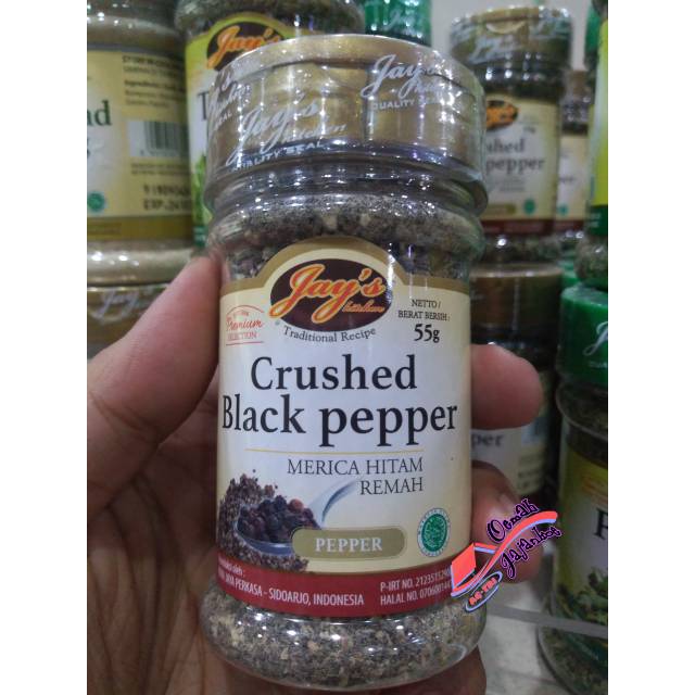

Jay's crusher black pepper biji merica hitam halal lada hitam 65gr
