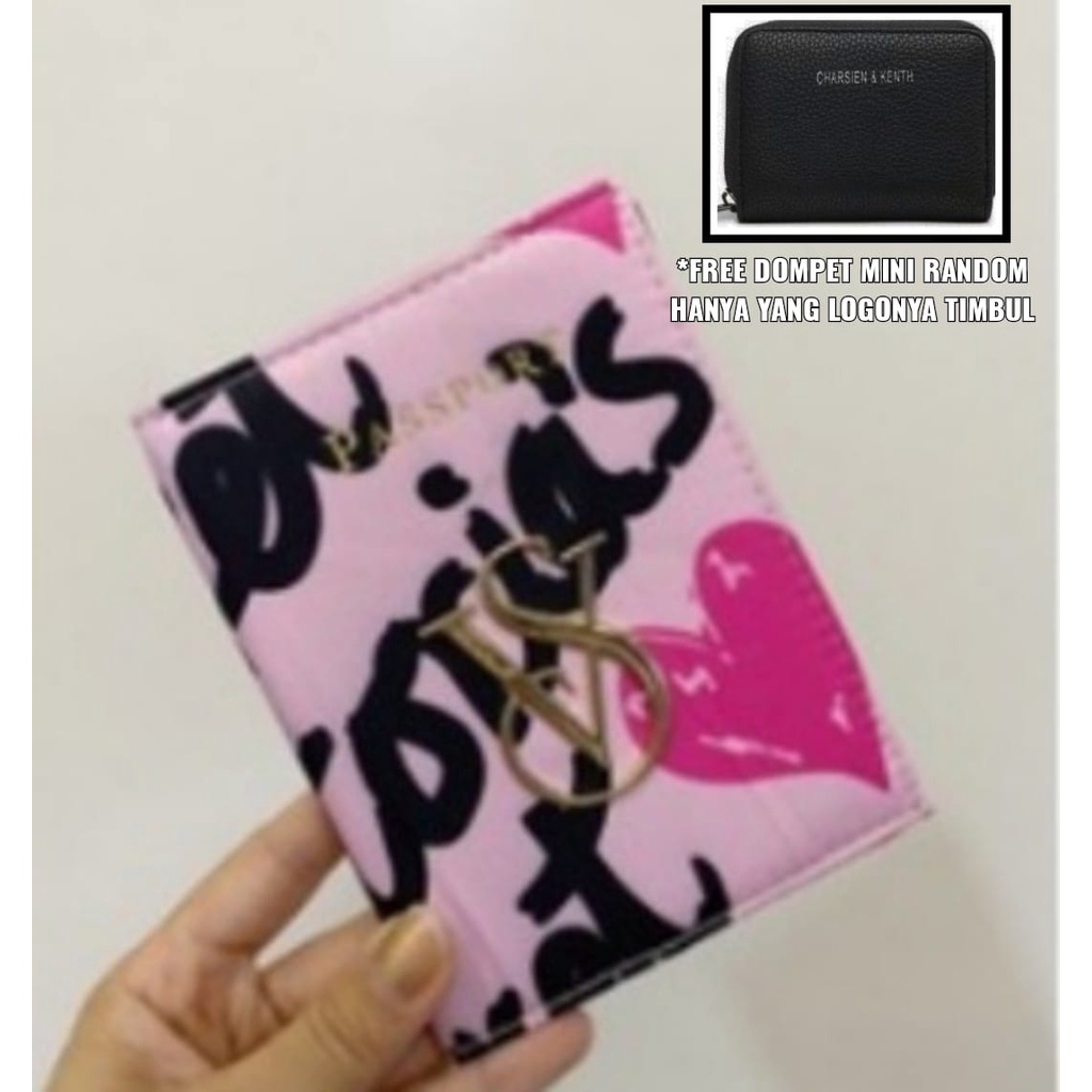 [IMPORTTMURAH] DOMPET PASPORT WANITA/TEMPAT PASSPOR PICTORIA SECRET VS ALL VARIANT COVER FASHION IMPORT PREMIUM #105432