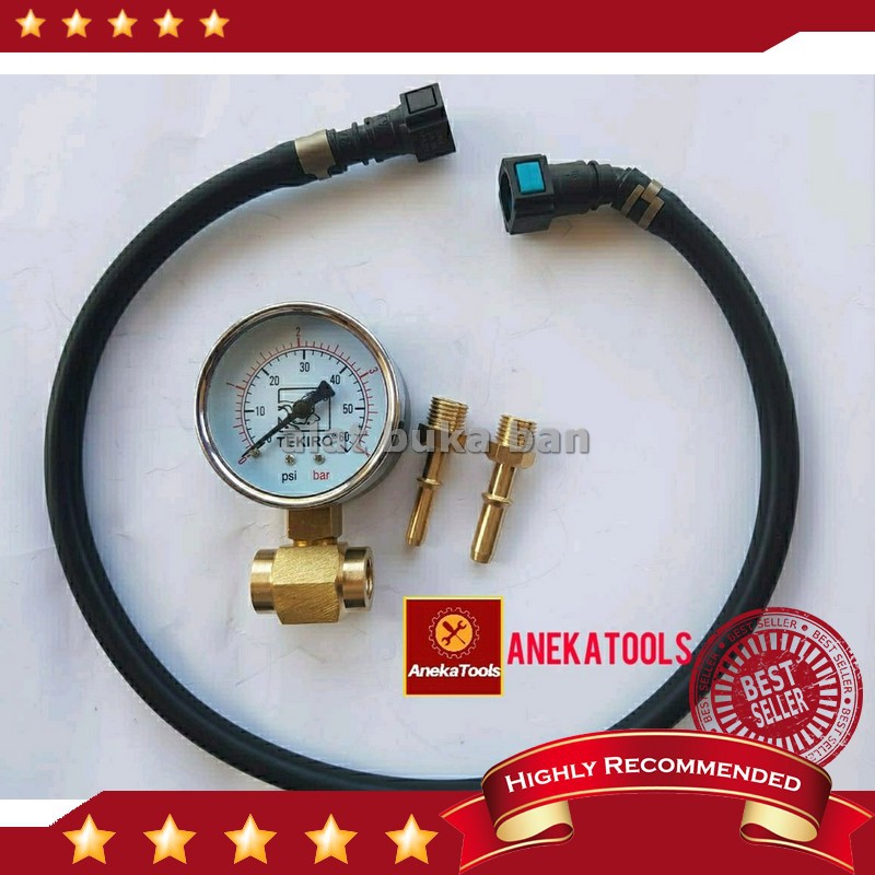 fuelpump tester alat  pengukur tekanan bensin sepeda motor universal