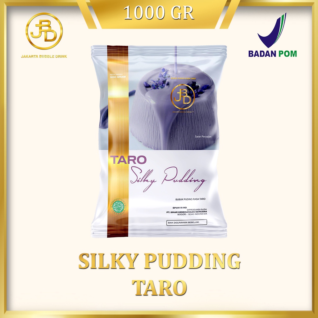 

Taro Silky Pudding Powder - Serbuk Puding Sedot Pudot Bubuk Minuman Aneka Rasa Jakarta Bubble Drink jbd