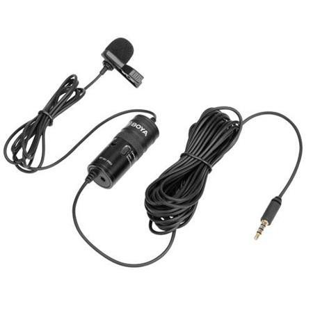 Boya BY-M1 Pro Clip On Lav Mic - Microphone for DSLR, Smarphone, Camera, PC - Garansi Resmi 1 Tahun