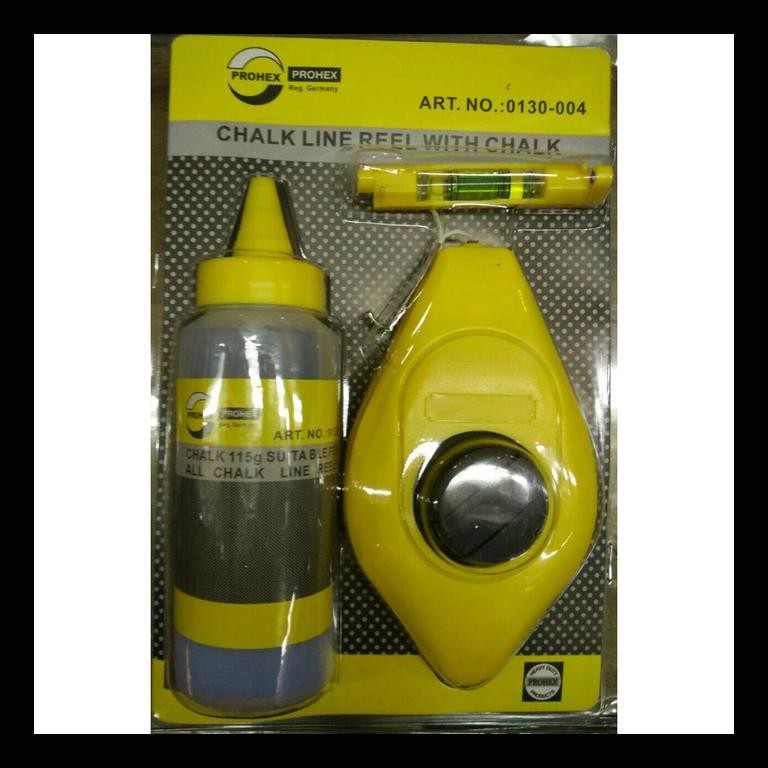 

PROMO ALAT SIPATAN SET PROHEX SKU 0130-004 / CHALK LINE WITH CHALK AND VIAL PAKET ALAT TULIS MURAH