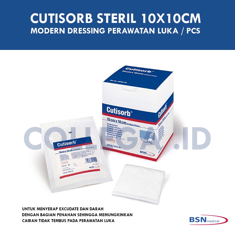 Jual Cutisorb steril 10x10cm Modern dressing perawatan luka / pcs