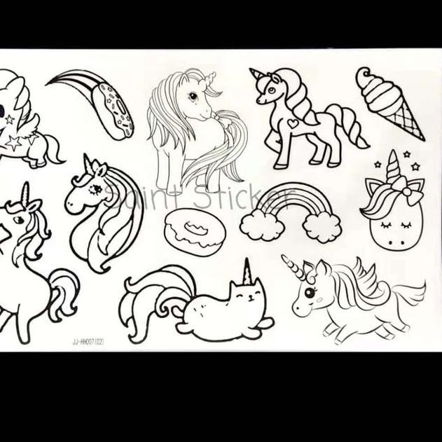 

Limited!!-002 Buku Stiker Anak Sticker Book Gambar Tempel Karakter Unicorn Pony