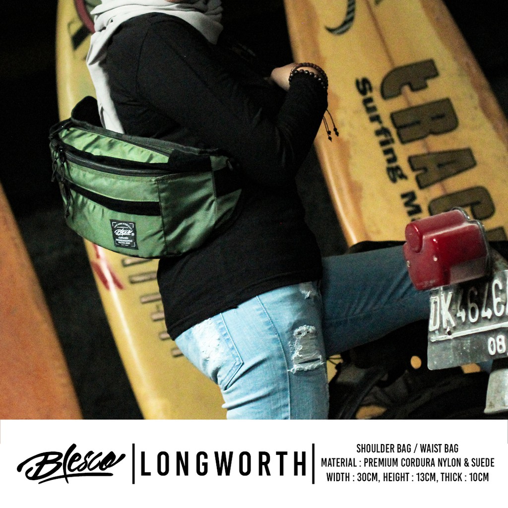 Waistbag Sepeda Army Tactical - Longworth Army - Tas Pinggang Sepeda Gowes Pria Wanita