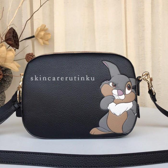 Coach X Disney Thumper Camera Bag In Signature Black - ORIGINAL