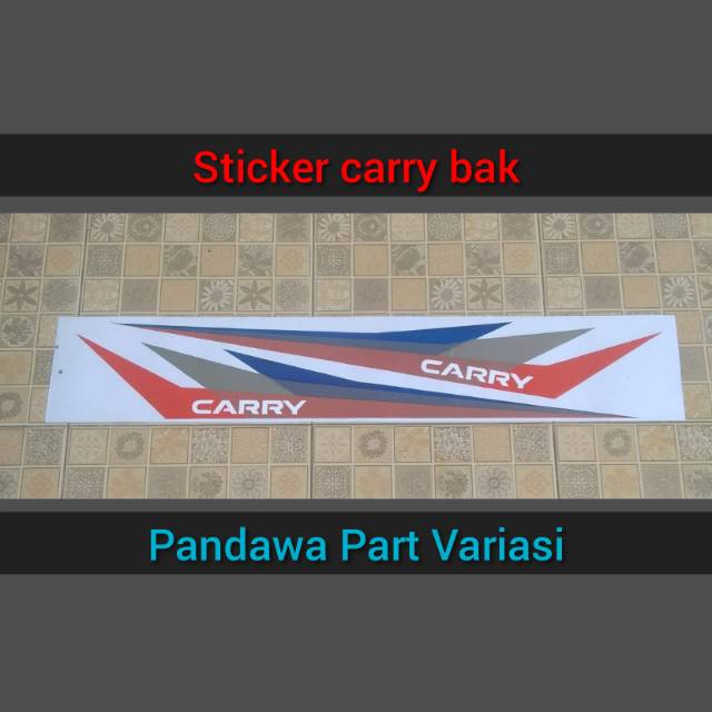 

Sticker stiker carry pickup bak