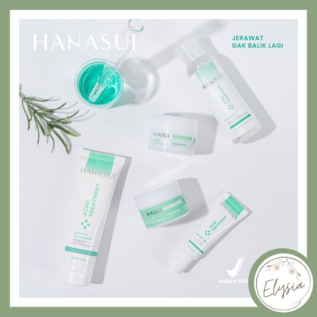 Hanasui Acne Treatment Series | Face Skincare |Day Cream - Night Cream -Essence- Cleanser - Spot Gel