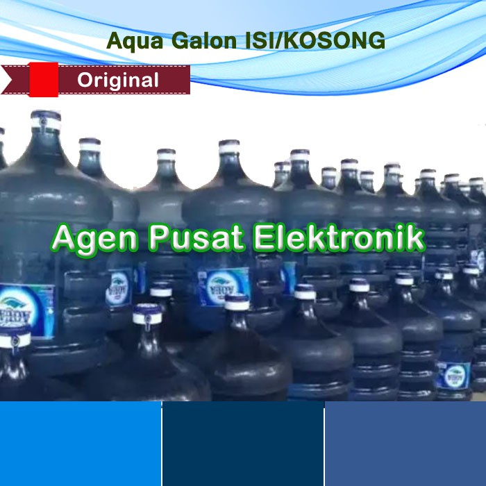 

Aqua Galon + ISI 19 Liter Segel Asli Original Air Minum