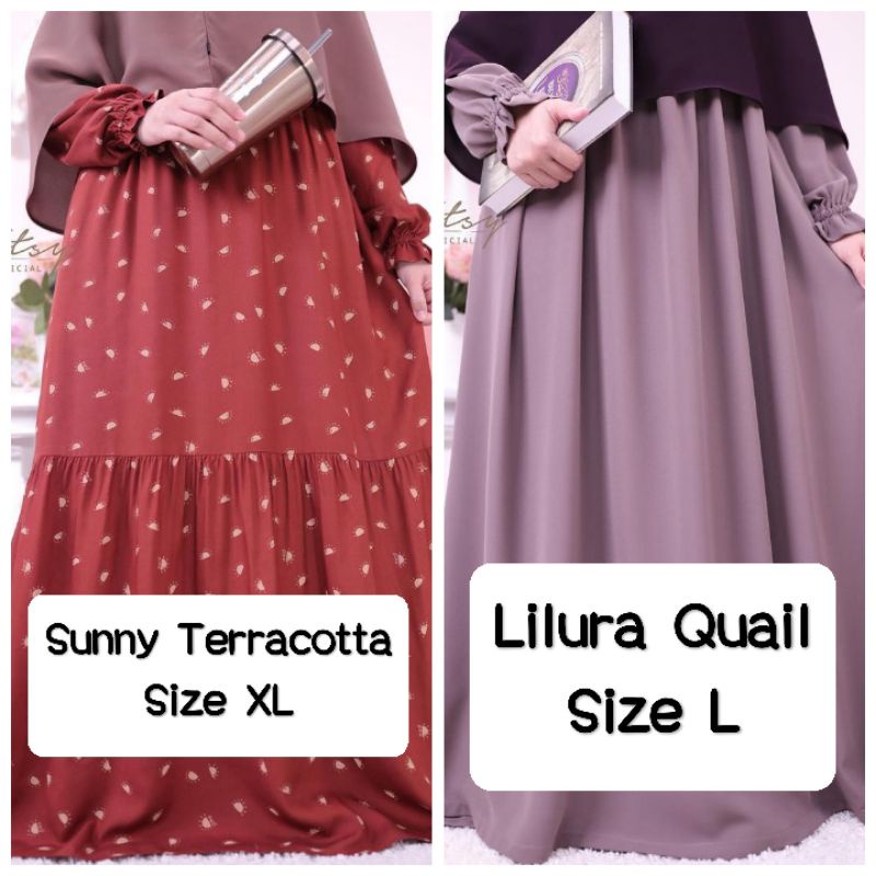 Ditsy Desember Lilura Quail sunny terracotta 2021