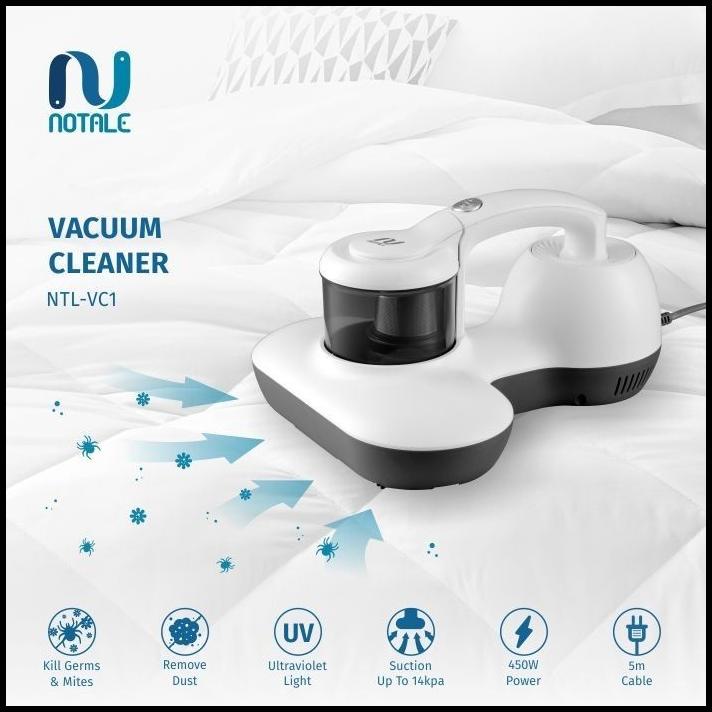 Notale Vc1 Vacuum Cleaner Uv Anti Dust Mite Vacum Tungau Ranjang Kasur