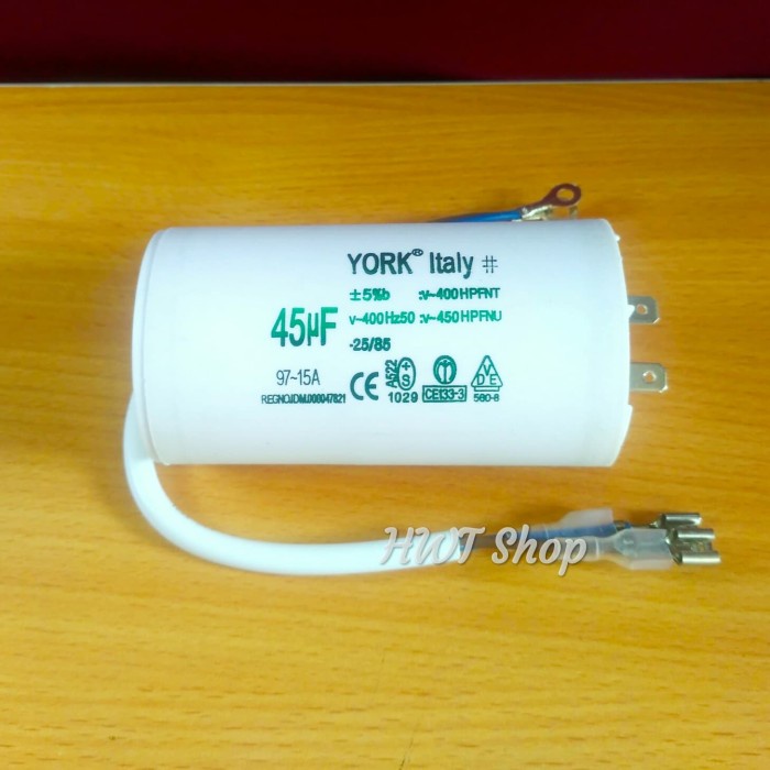 Kapasitor 45 Uf 450v York ~ Capacitor 45 Uf 450v ~ Kapasitor Pompa Air