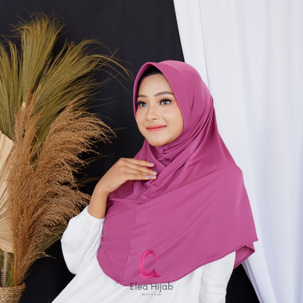 Jilbab bergo Hamidah Jersey / Hijab Jersey / jilbab sport / Hijab Instan Jersey Pinguin