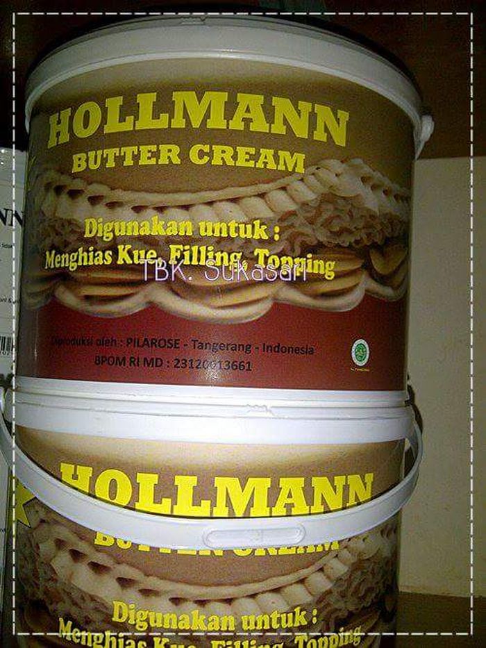 

Hollman buttercream kemasan 500gr repack white vanilla