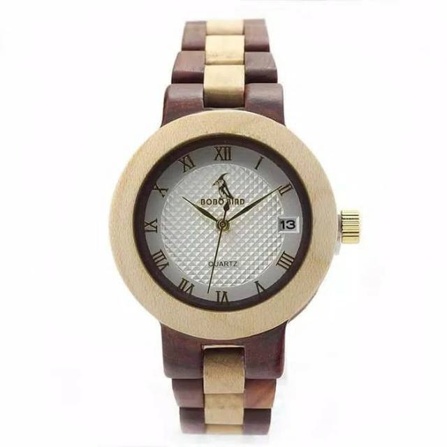 Jam Tangan Wanita Original Bobo Bird Jam Tangan Kayu Wooden Watch BB303