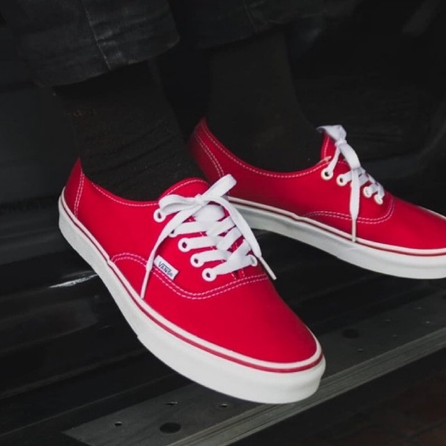 VANS AUTHENTIC RED CHILLI CLASSIC ORIGINAL 100%