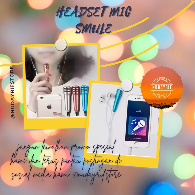 P.03_HEADSET MIC KARAOKE SMULE 2IN1 MIX SMULE MIKROPON YOUTUBER