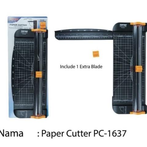 

Paper Cutter A4 Pemotong Kertas Dorong Tarik JOYKO PC-1637 16x37 Cm arttec93 Berkualitas