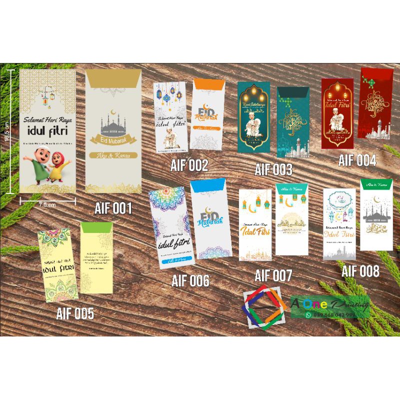 

Amplop Hari Raya/ Lebaran/ THR isi 6 pcs. Bisa Custom Nama