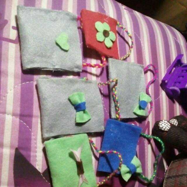 

Pouch Mini flanel amplop lebaran lucu Motif random no komplain