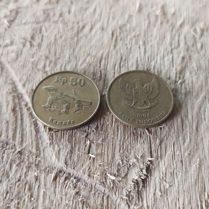Uang Kuno 50 Rupiah Komodo
