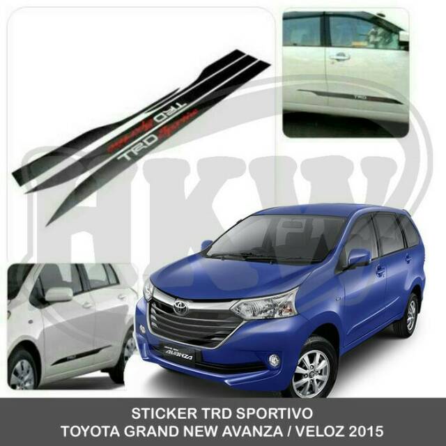 Sticker trd sportivo khusus avanza