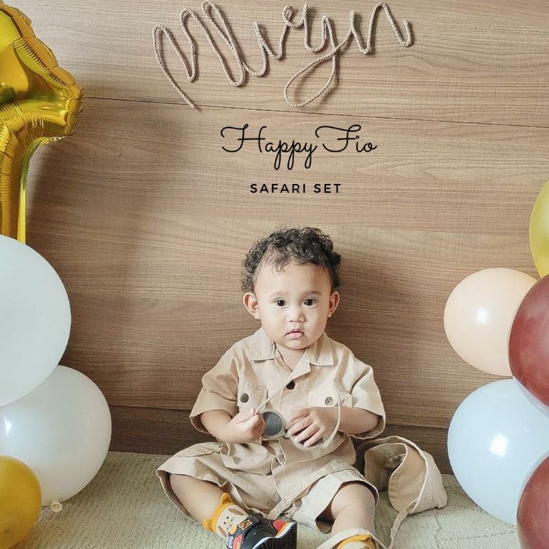 RB Setelan Bayi dan Anak Safari SET by Happyfio (Zoo Keeper)