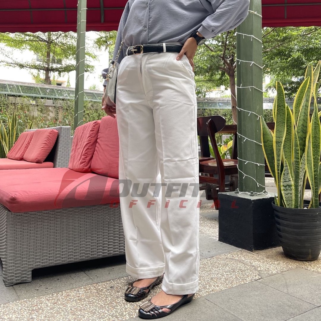 Celana Wanita Hight Waist Long Pants Korean Style Hight Quality Premium