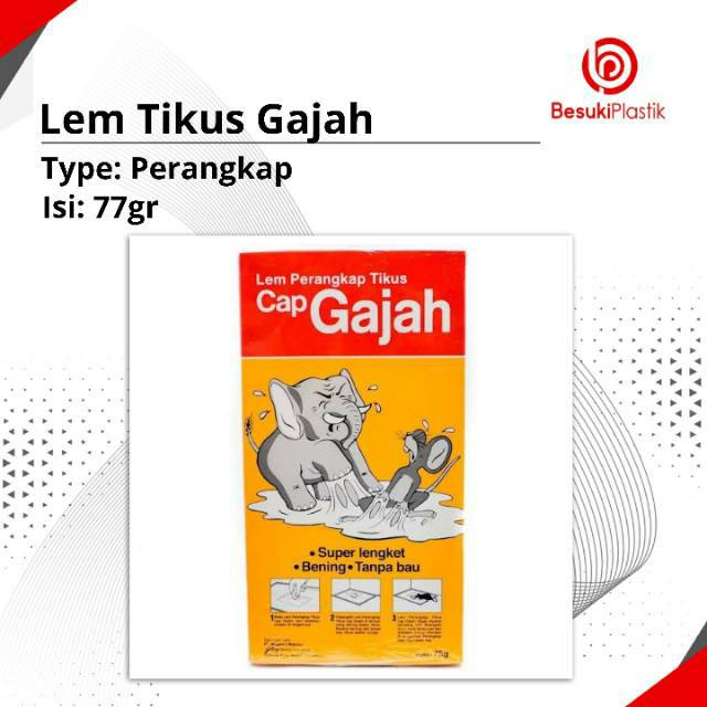 Lem Tikus Gajah / Lem Tikus Cap Gajah / Perangkap Tikus / Lem Tikus