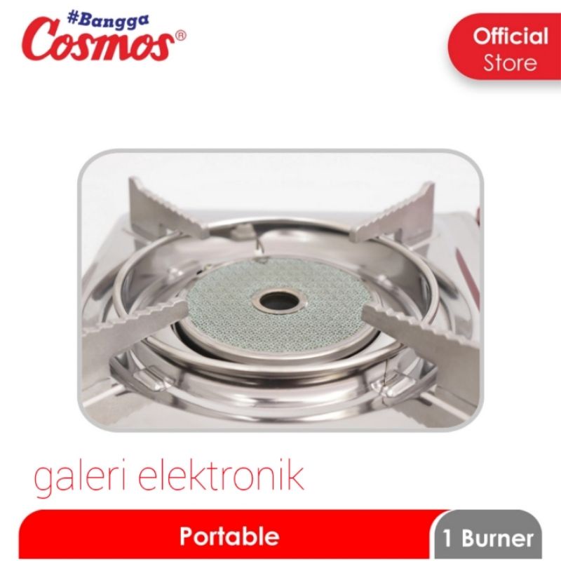 kompor portable SNI Cosmos/ 2 fungsi original CGC 123PN, anti karat stainless stell