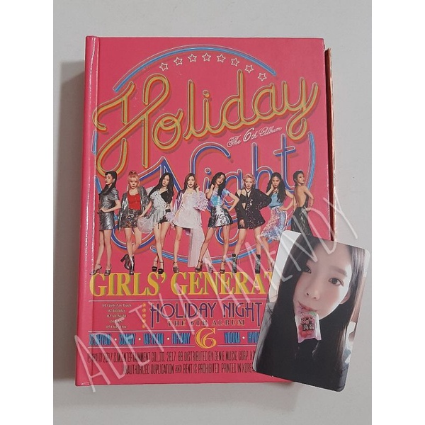 [BOOKED] WTS UNSEALED ALBUM SNSD Holiday Night (Holiday ver) + PC TAEYEON