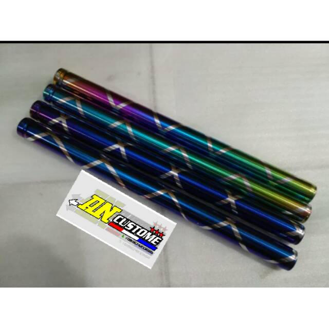 As Shock Depan as Beat Scoopy Blue Pelangi