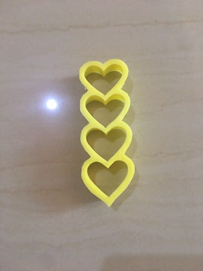 Cutter Cetakan Kue Kering Love Hati Bahan Plastik