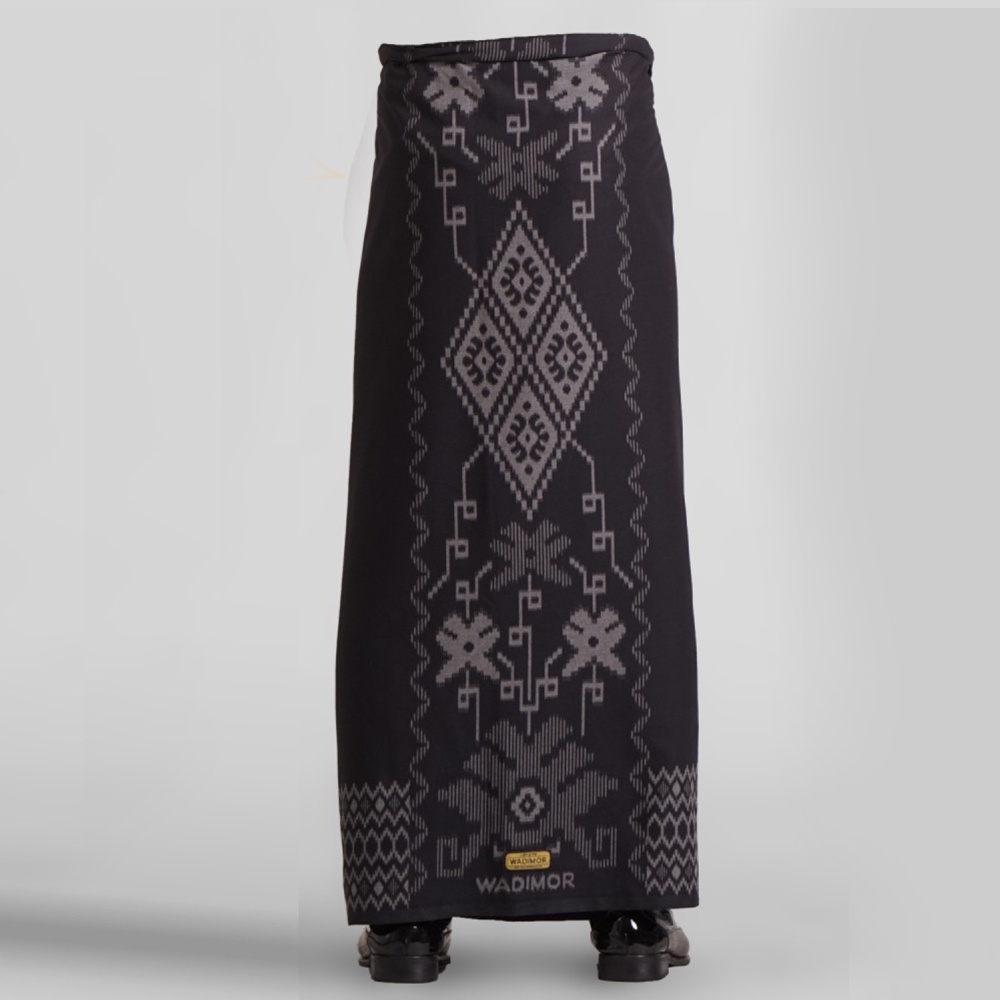 [BLACK] sarung WADIMOR motif BALI khusus hitam BLACK Sarung Pria Tenun Tradisional Songket Batik Premium Dewasa Sholat Santri