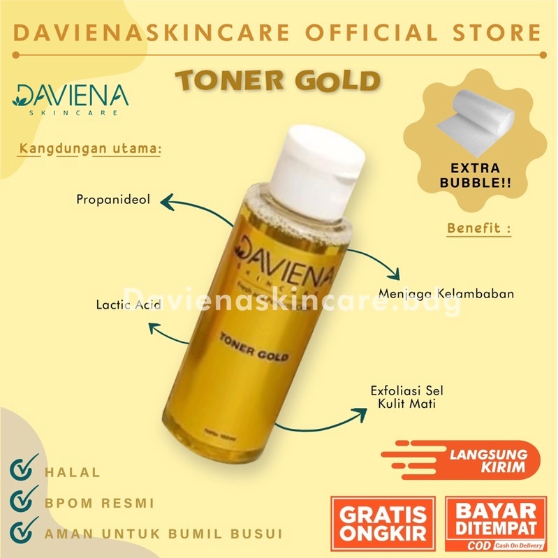 TONER GOLD DAVIENASKINCARE