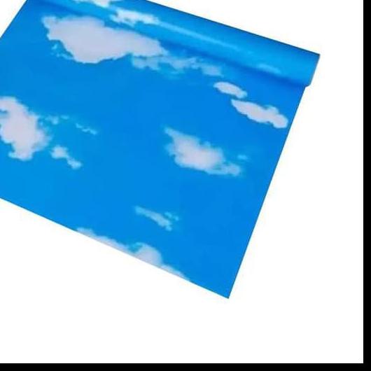 ♜ Wallpaper Sticker dinding Motif Awan langit plafon biru Sky Ukuran 45 cm x 10 m KODE CY1102/ GH001