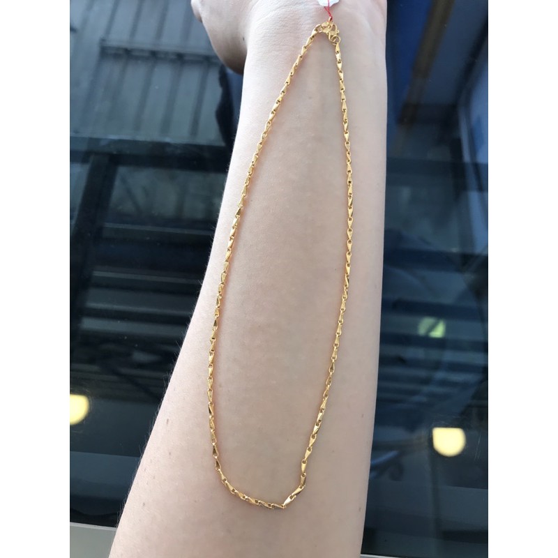 Kalung anak padi emas asli kadar 300