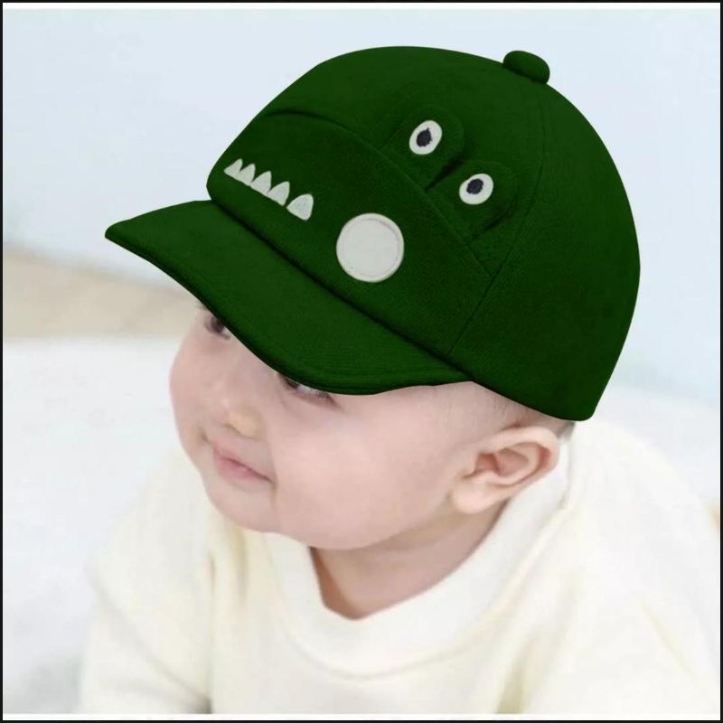 TOPI.ANAK.KALAKTER.KROKODAIL-Hijau
