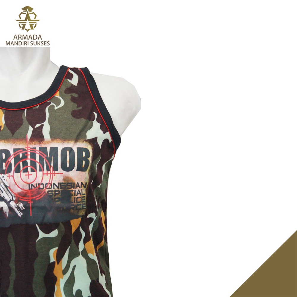 Kaos Singlet Brimob Loreng - Kaos Dalam Brimob